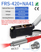 GTRIC Fiber Optic Sensor Amplifier,10-30V DC 3-wire PNP NO/NC NA41 ,Coaxial Non-coaxial Diffusion Optical,Photoelectric Sensor