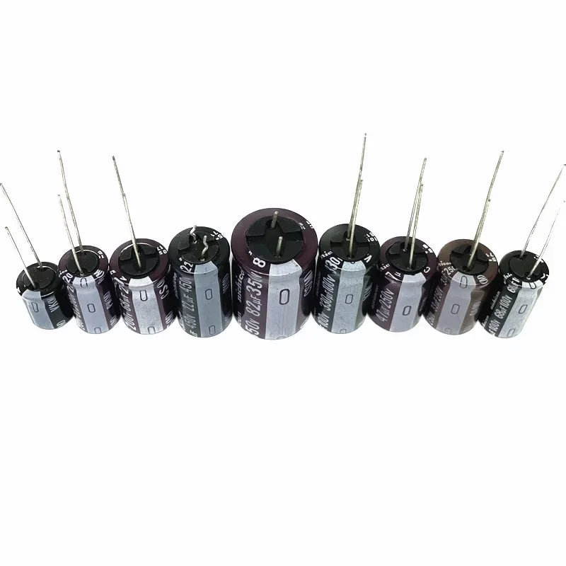 Nichicon High Voltage Electrolytic Capacitor 63V 100V 250V 350V 400V 450V 1/2.2/3.3/4.7/6.8/10/22/33/47/56/68/82/100/120/330uF