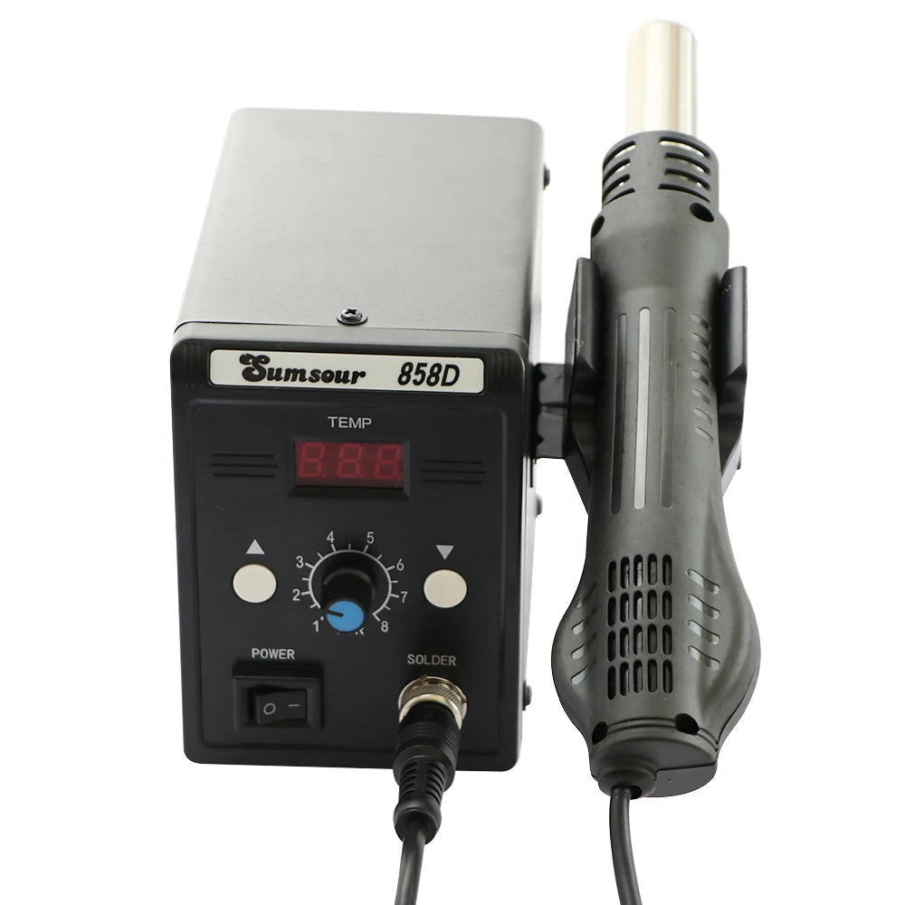 Hot Air Gun 858D BGA Rework Solder Station Heat Gun 220V 700W Hair Dryer For Soldering SMD SMT Welding Repair Tool