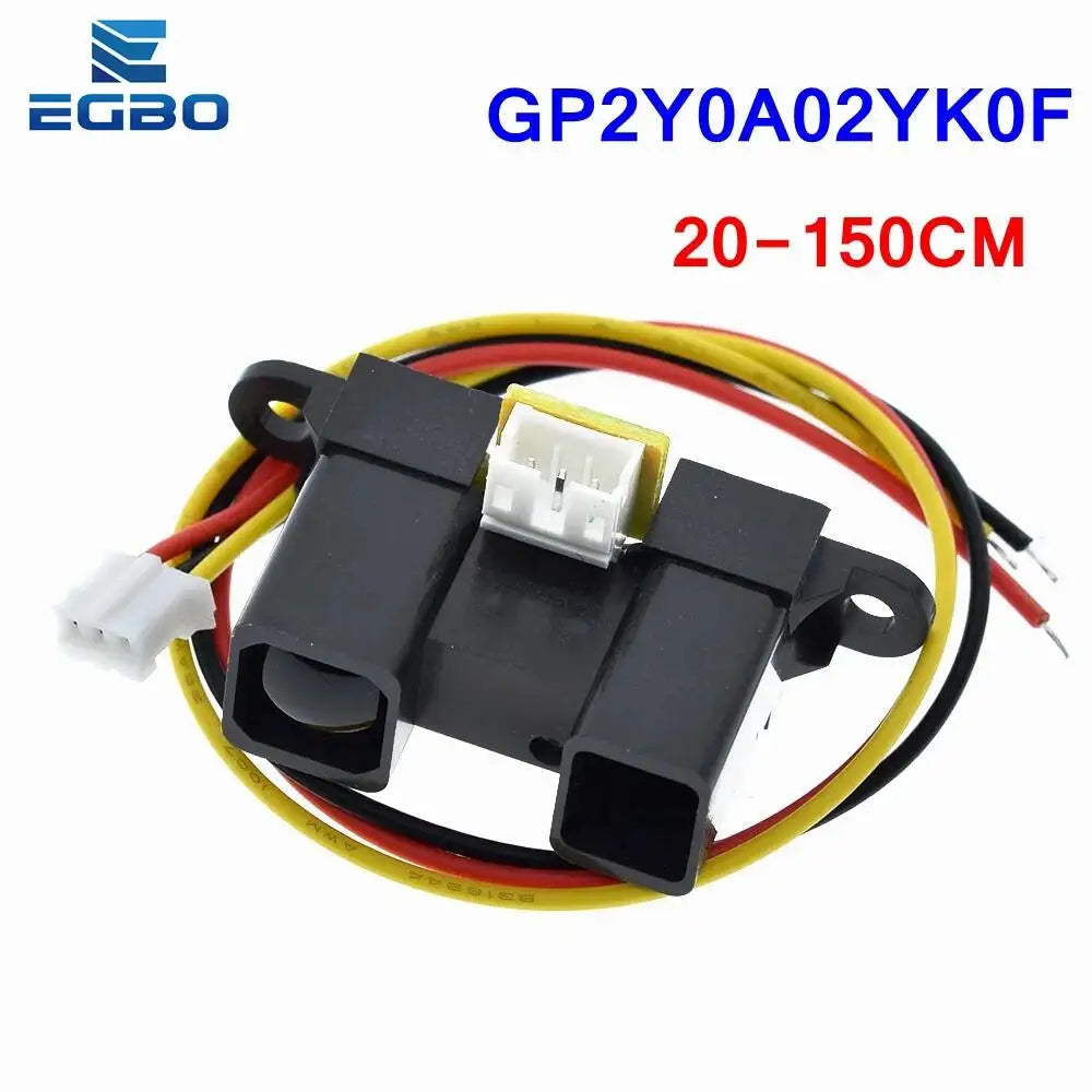 GP2Y0A02YK0F Infrared IR Sensor Infrared Proximity Sensor Obstacle Avoidance Detect 20-150cm Distance Measuring With Cable
