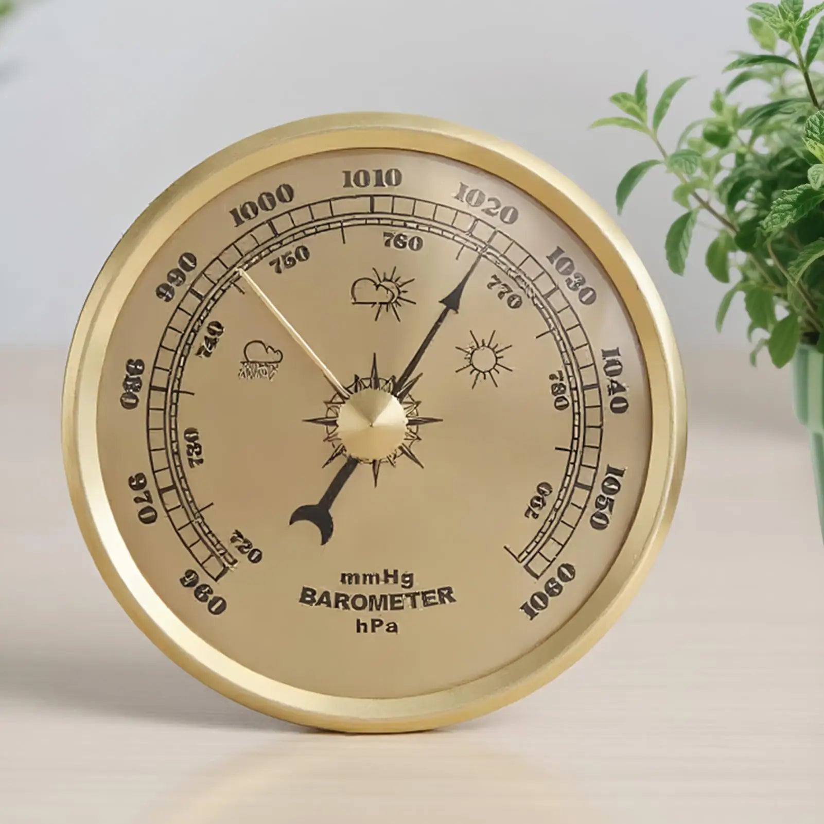Weather Barometer For Fishing Weather Forecast Wall Hanging Automatic Air Pressure Gauge Weather Forecast Station Thermometer