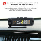 E-ACE 4 Sensors TPMS Removable Battery Wireless Intelligent Sensing Tire Pressure Monitor System Safety Alarm LCD Display