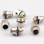 1pcs M12 4pin 5 8Pin Sensor Connector Panel Back Mount Waterproof Flange Socket Threaded Coupling Male&Female A Code Connectors