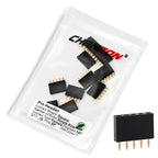 2 3 4 5 6 8 10 12 15 20 40 Female Pin Header Socket Gold Plated Solderless Single Row 2.54mm 2.54 mm 4pin 20pin 40pin Connector