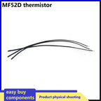 10PCS NTC Thermistor Thermal Resistor MF52B MF52D 10K 100K Probe strap wire B3950 B3435 1% 10CM Temperature control sensor