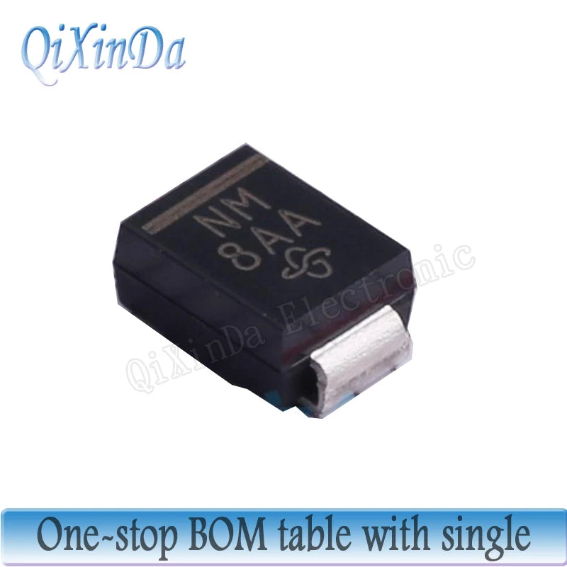 50pcs Smd Tvs Diode SMBJ58A SMBJ64A SMBJ75A SMBJ85A SMBJ90A SMBJ100A SMBJ110A SMBJ130A SMBJ150A SMBJ170A SMBJ188A 600W DO-214AA