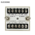 High Precision Isolated Dual Display DC Voltmeter Ammeter Panel Meter, uA Level Detection Threshold Alarm, RS485 Modbus RTU LED