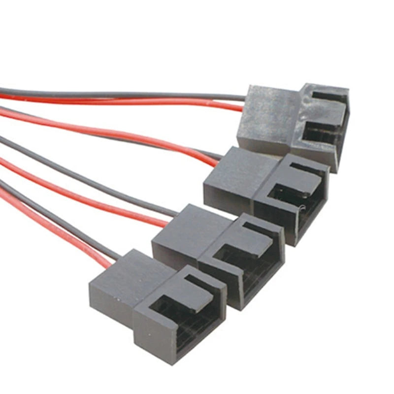 4pin Molex IDE D Port to 4 Pin Small CPU Fan Power Cable 1 to 3 4 Splitter