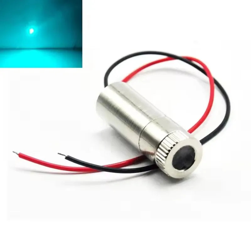 488nm 30mW Cyan-Blue Dot Light Focusable Laser Diode Module Woodwork Positioning