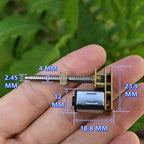 Mini N20 Full Metal Linear Screw Slider Gear Motor DC 3V 3.7V 5V 6V Long Screw Shaft DIY 3D Printer Lifting Platform Robotic Arm