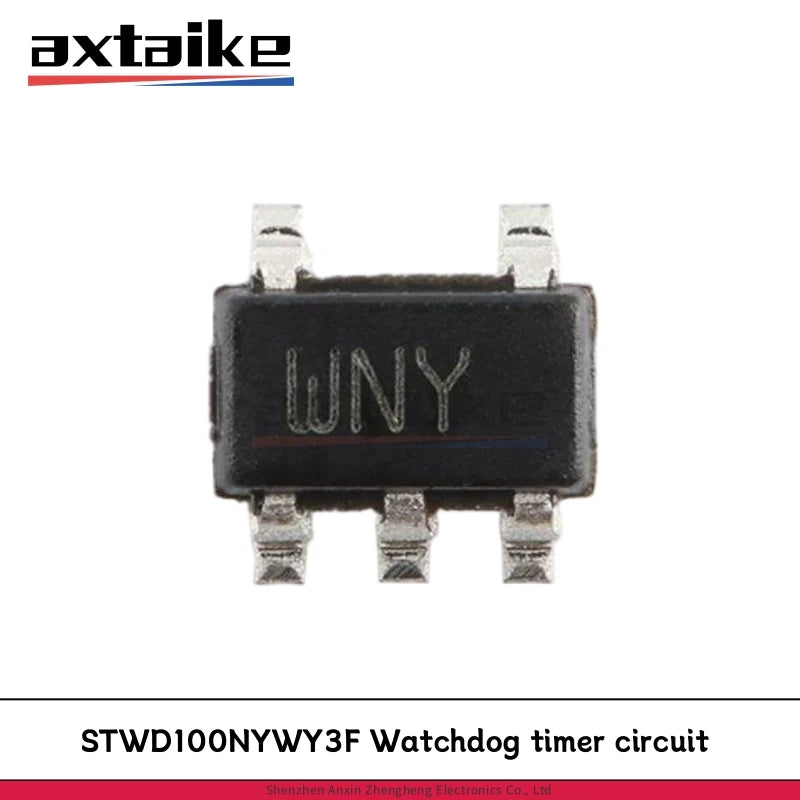 10PCS STWD100NYWY3F SOT23-5 Topside Marking : WNY STWD100 Watchdog Timer Circuit SMD IC