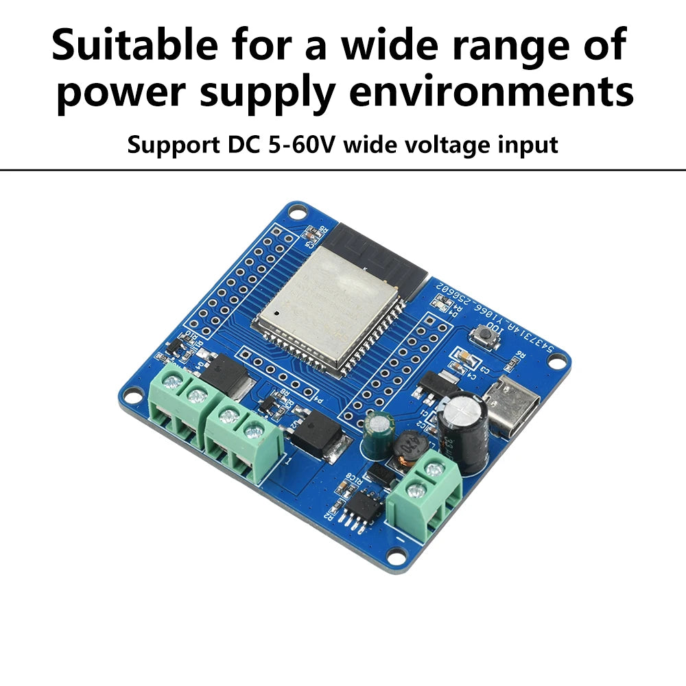 DC 5-60V 2/4 Way Mos Switch Module On-Board Esp32-32E Module Wifi Bluetooth ESP Development Board Type C