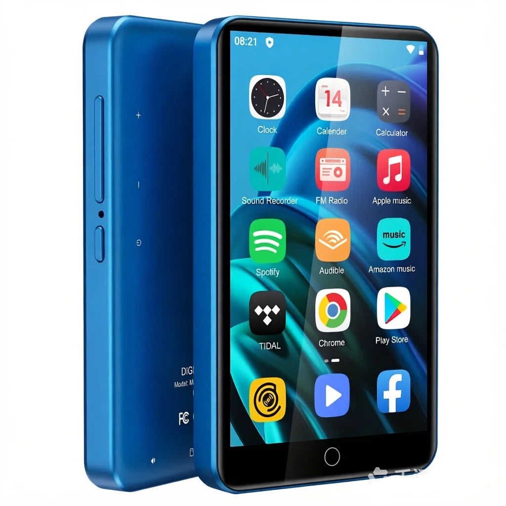 Diofox MP3/MP4 Player Android 4.0 Inch Touch Screen 2+16GB Bluetooth 4.1 Dual‑Band WiFi TF Card Expandable Up To 512GB Portable