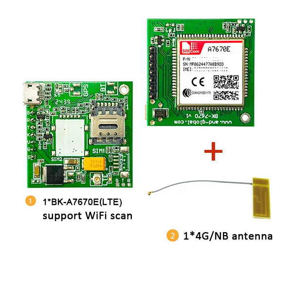 for Europe Africa Korea Southeast Asia A7670E 4G Cat 1 with GSM GPS Module Development Core Board