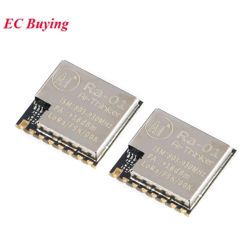 10Pcs/1pc SX1276 Ra-01H LoRa Wireless Spread Spectrum RF Module Communication 868MHz 3.3V Serial SPI Interface Ra-01 Adapter