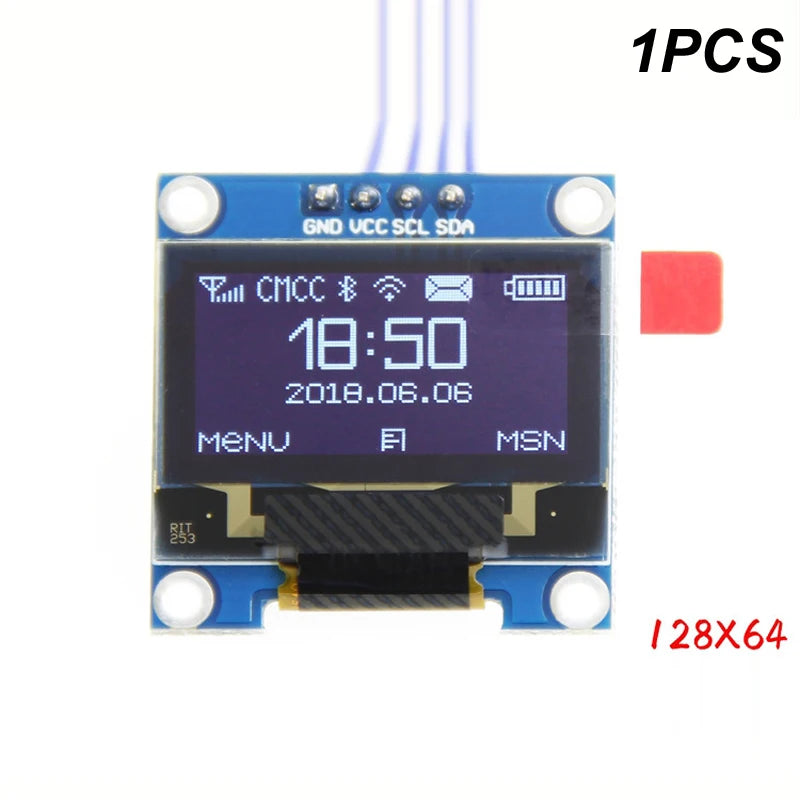 1/5PCS 0.96 Inch I2C OLED Display Module SSD1315 128X64 4Pin IIC Serial LCD Screen Board FOR ARDUINO STM32 RASPBERRY PI Mega2560