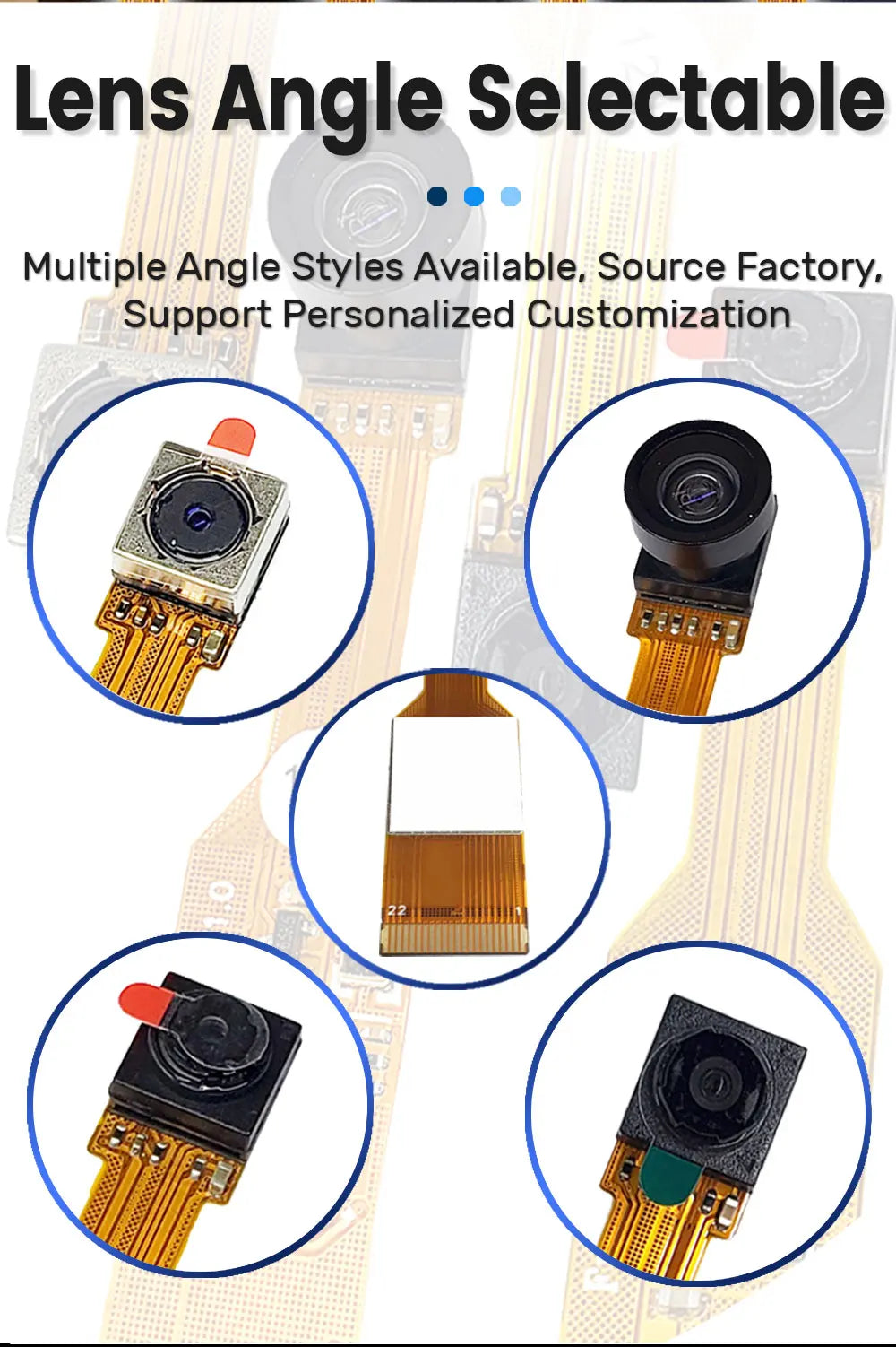 15CM OV5647 Camera Module for Raspberry Pi 5 ZERO Development Board 72 120 160 Degrees Wide Lens Auto Focus HD 5MP Camera Module
