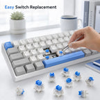 DIY Mechanical Keyboard Switches 30/50/100 PCS 3 Pin Tactile Clicker Keys Replacement Parts Accessories Use