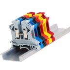 5pcs UK-2.5B blue/grey/red/black 2.5mm2 DIN Rail Universal Combination Terminal Blocks Screw Type UK2.5B CZYC