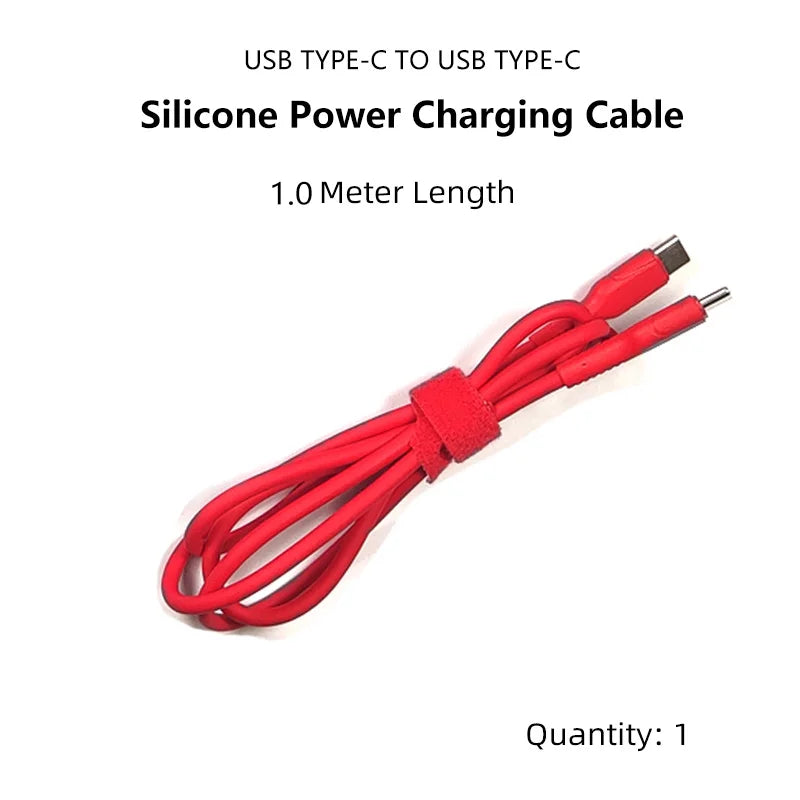 Pine64 1.5M USB Type-C to Type C Silicone Power Charging Cable For Pinecil Electric Soldering Iron PinePhone and Pinebook Pro