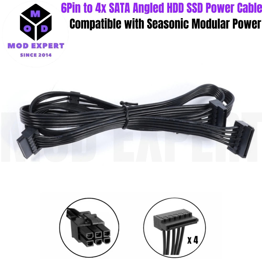 Modular Power Cable for Seasonic X-850, X-750, X-650 KM3 Power, GPU PCIe 8Pin 6+2Pin, CPU 4+4Pin, SATA Molex IDE 4Pin, 24Pin Net