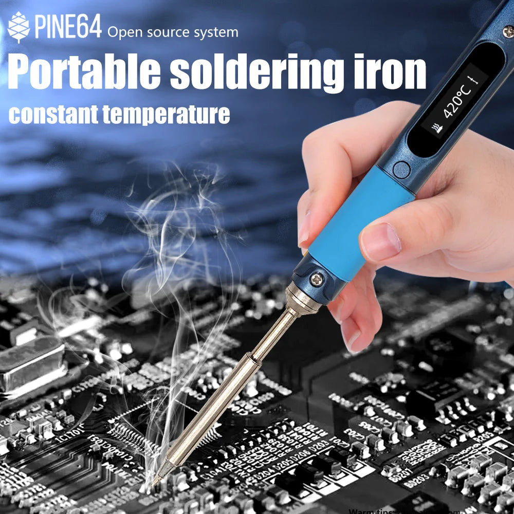 Pine64 CN Version Pinecil V1 V2 Soldering Iron Portable Programable Welding Tools Adjustable Temperature Digital Solder Station
