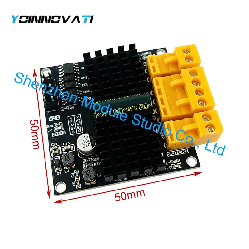 12V/24V 12A Dual Channel DC Motor Driver Board, H-Bridge, Superior to L298N & BTS7960, 10A Rated Current