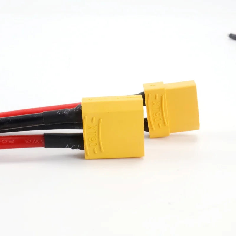 New 5pcs XT90 Male/Female Plug Battery Parallel Connector, with Silicone Flexible Wire 14AWG 10cm, for RC LiPo Motor Battery