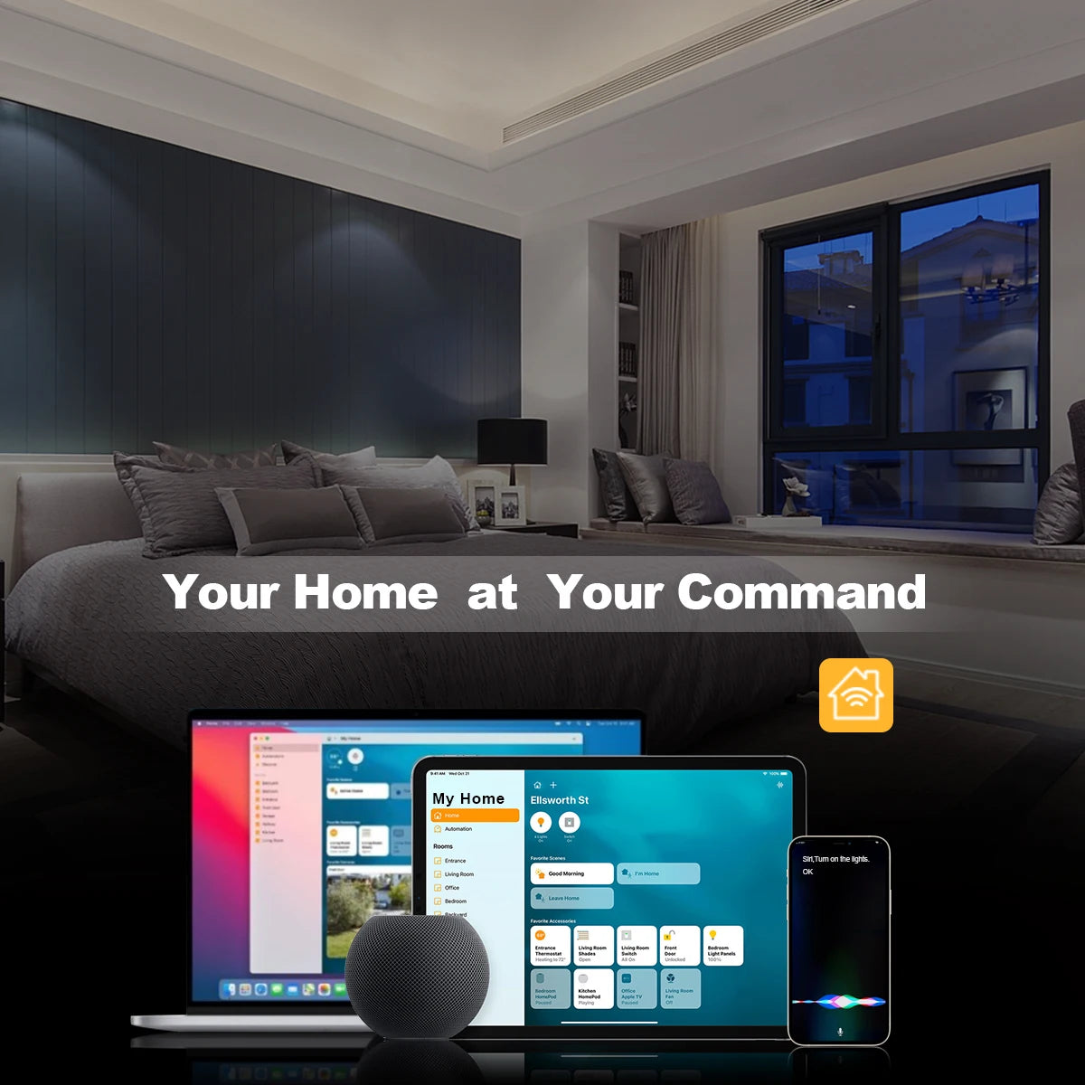 Melery Matter over WiFi Smart Light Wall Switch Touch Sensor Glass Panel Remoted Google/Apple Home Siri Alexa Homekit Smarttings
