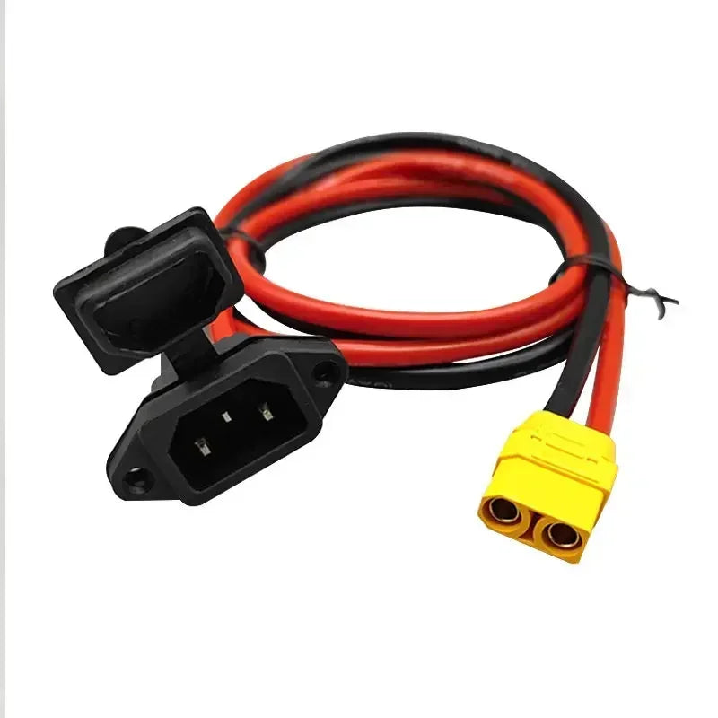 XT60/XT90 Male Female to C14 3Pin Power Socket Line XT60 XT90 Battery Charging Wire Connector New Energy E-bike Charging Cable