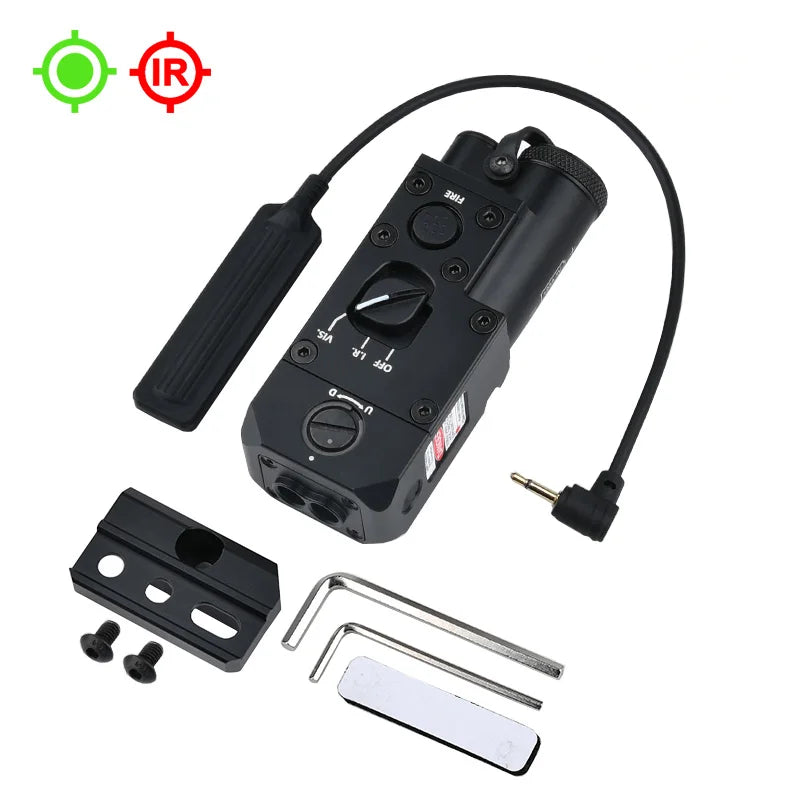 Airsoft CNC IR Laser Sight RAID CQBL PEQ PERST NGAL OGL DBAL IR Device Metal Material  Red, Green, Blue Laser IR Laser 20mm Rail