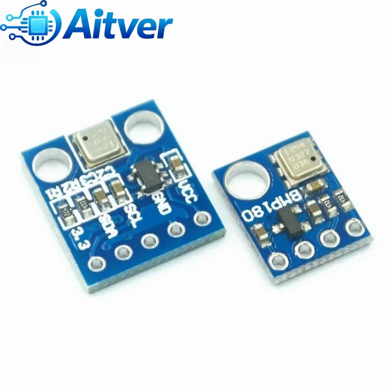 GY‑68 BMP180 High‑Precision Barometric Pressure and Temperature Sensor I2C Digital Module Compatible with BMP085,Arduino,ESP32