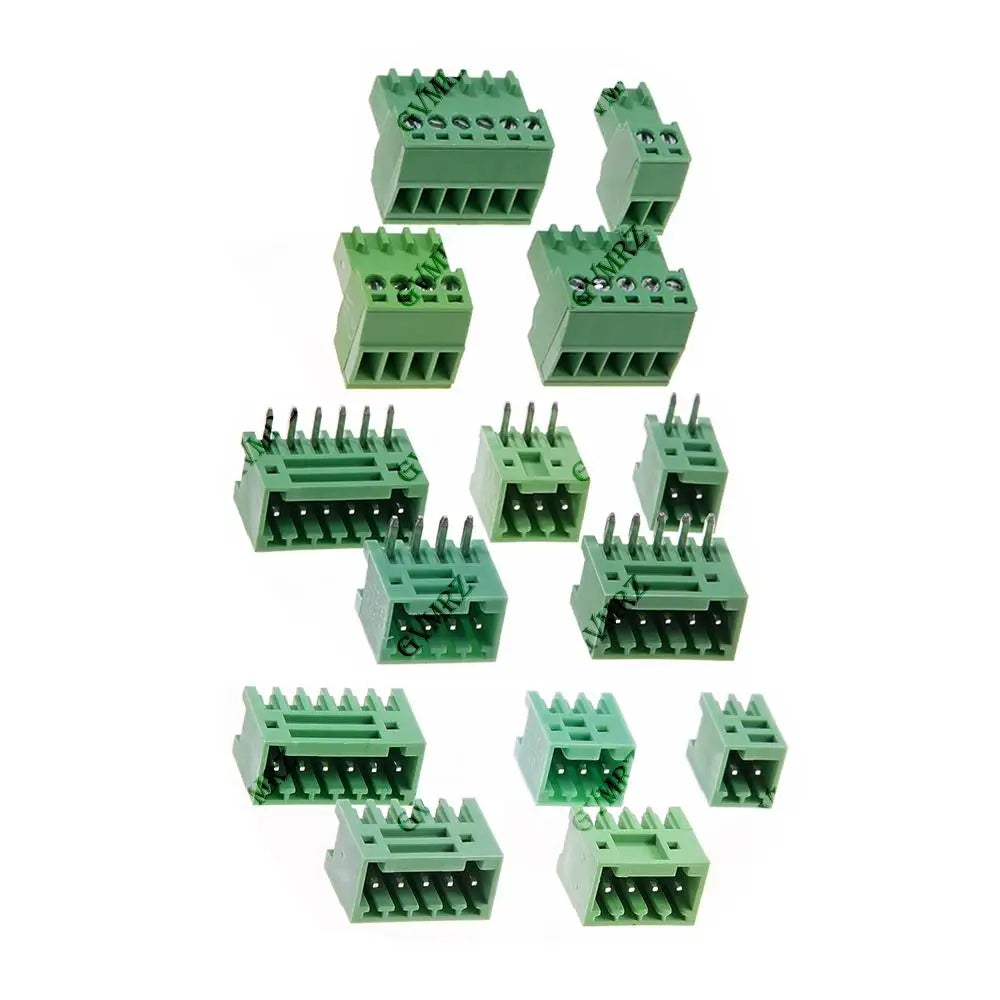 5PCS 7P 8P 10P KF15EDG 2.54mm PCB Screw Terminal Block 2~12 Pin 15EDG 2.54 Male Plug Female Socket Pin Header Wire Connector