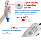 220V HEAT GUN Hot Air Gun Electric Power Temperature Blower 250W Display DIY Craft Embossing Shrink Wrapping PVC Cable Repair