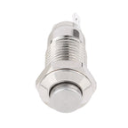 1PC 8mm Self-reset Momentary Self-locking Latching Metal Push Button Switch 2pins NO LED high head switch
