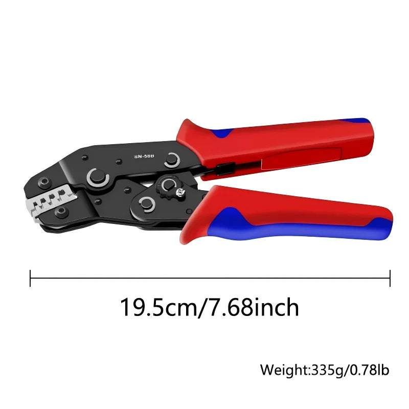 SN-58B 0.25-1.5MM² AWG24-16 Non-insulated Crimper for Dupont Jumper Wire EPS PCIE SATA PINS MOLEX JST Terminals Crimping Plier