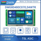 DWIN 7 Inch LCD Module 800*480 RS232/TTL HMI Commercial Touch Panel Screen Smart UART TFT Display DMG80480C070-04W
