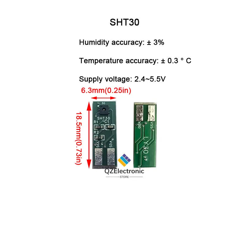 SHT20 SHT30 SHT31 SHT35 SHT40 SHT41 SHT45 SHT10 Temperature and Humidity Sensor Module Humidity Sensor IIC I2C Breakout Weather