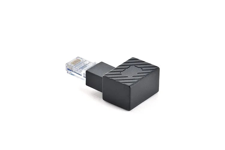 Up Down Left Right Angle Ethernet Adapter 90 Degree and 270 Degree RJ45 8P8C Ethernet Female To 8P8C Male Adapter
