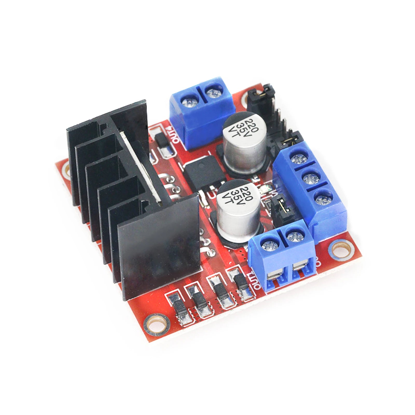 L298N DC Motor Driver Module Dual H Bridge Stepper Motor Controller for Arduino Smart Car Robot High Power L298 Board Adjustable