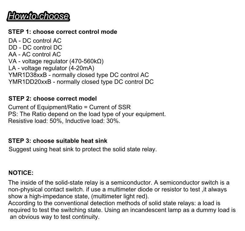 AC Control AC SSR 110V 220V Input 24V-480V Load 10AA 25AA 40AA High Current Solid State Relay 220v AC