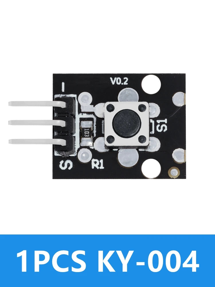 KY-004 3Pin Tactile Switch Module 6x6x5mm, Push Button for Arduino DIY Mini Projects