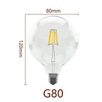 1-4pcs G80 G95 G120 LED Bulb E27 2W 4W 6W 8W AC 220V Energy Saving Global Light Lampada Ampoule Lamp Retro Edison Filament Bulbs