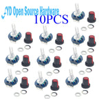 1-50pcs Digital Rotary Encoder Module with Push Button 20 PPR 5V for Arduino Car Audio DIY