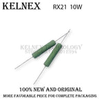 5pcs RX21 10W Wire Wound Resistance 5% 1R 10R 100R 1K 10K 12K 15K 18R 20R 22R 24R 27R 30R 33R 36R Resistor