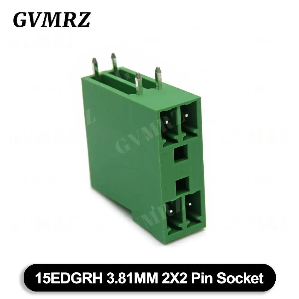 5PCS 15EDG KF15EDGRH 2x2 ~ 12PIN 3.81mm Double Layer Double row pluggable terminal block PCB welding plate Plug Pin Socket