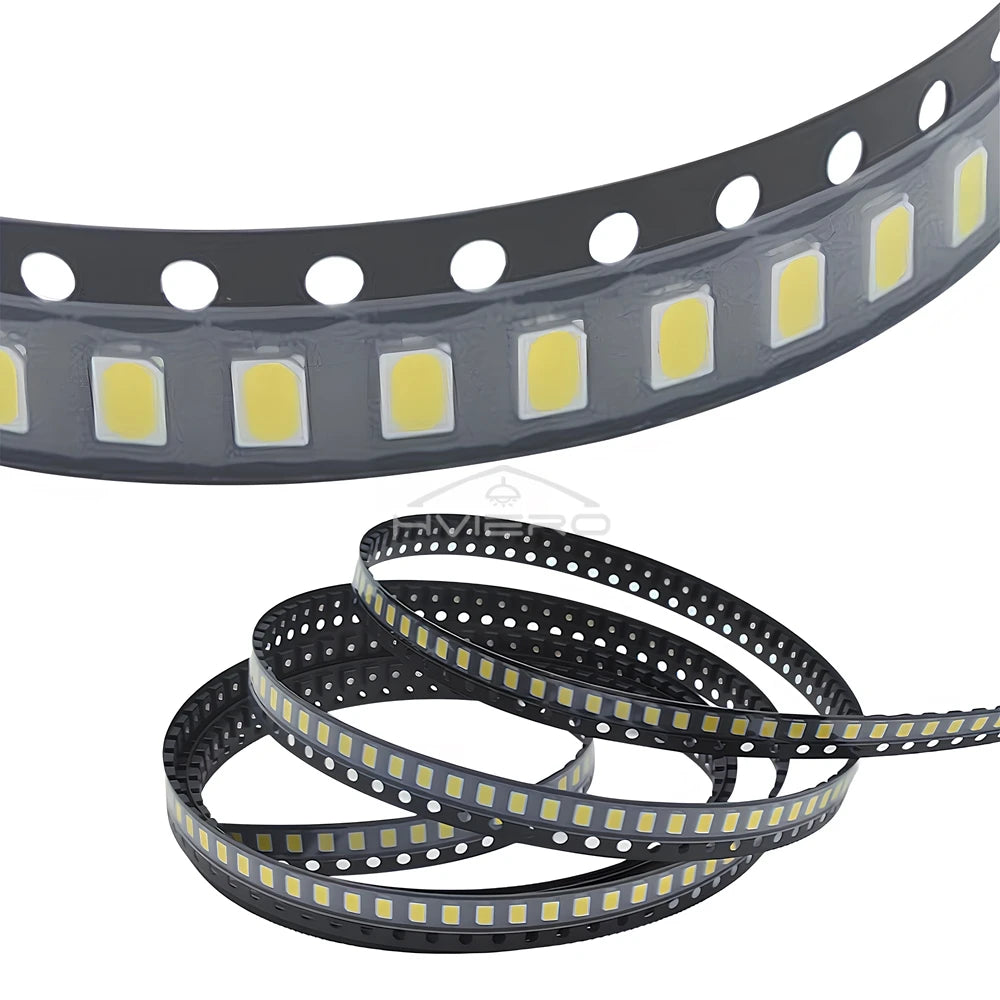 100Pcs 3.3V 2835 5730 3020 Bright Chips SMD LED Red Yellow White Blues RGB Purple Pink Light Emitting Diodes Lighting Atmosphere