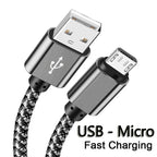 USB A Micro Cable Fast Charging Wire Mobile Phone Line USB Adapter Cable Cord For Samsung Xiaomi Andriod Mouse PS4 GamePad Data