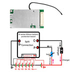BMS 10S 36V 30A Lithium Battery Protection Board Same Port Split Port with Equalization Battery Balanced Protection Board