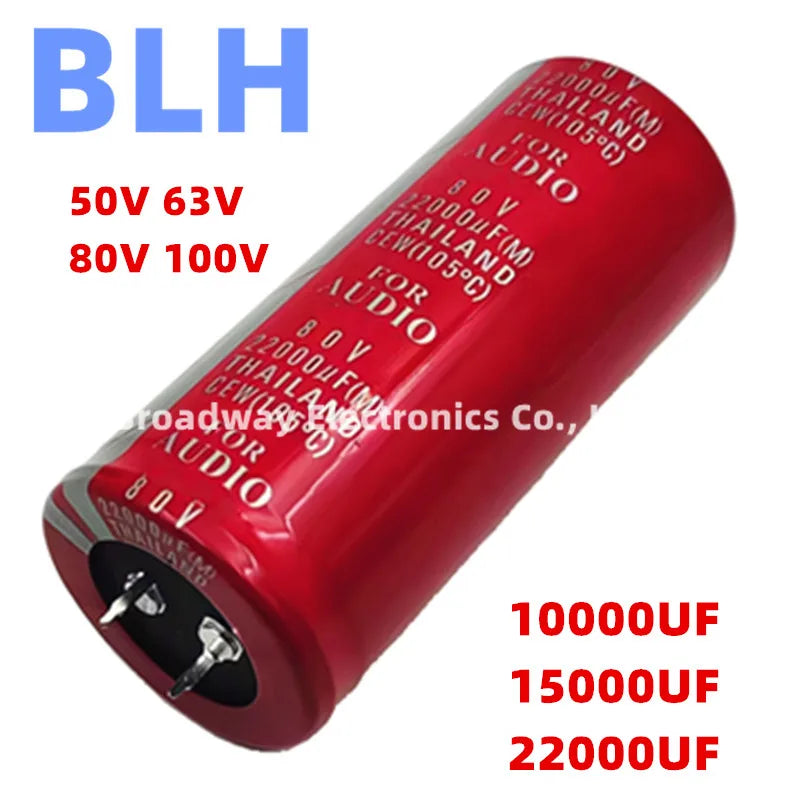 Aluminum Electrolytic Capacitor 50V 63V 80V 100V 10000UF 15000UF 22000UF Audio Filter 30X50MM 30X65MM 35X50MM 35x60mm 35X70MM